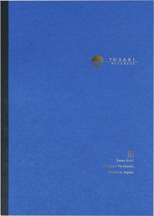 Notatnik B5 kratka Yu-Sari 5mm niebieski
