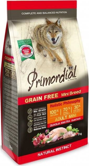 Primordial Karma Dla Psa Mini Przepiórka Kaczka 2kg