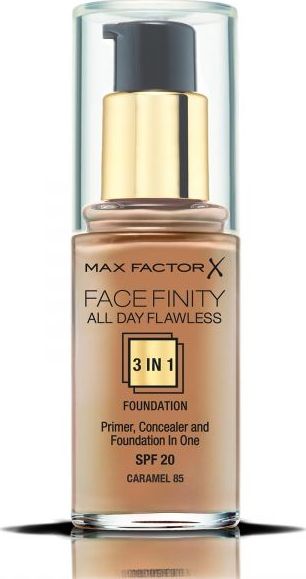 MAX FACTOR Podkład do twarzy Facefinity All Day Flawless 3in1 Foundation Spf20 85 Caramel 30ml