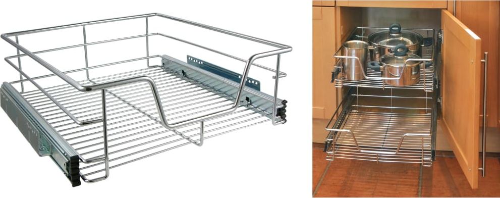 HI HI Wysuwany kosz do szafki, 50 cm