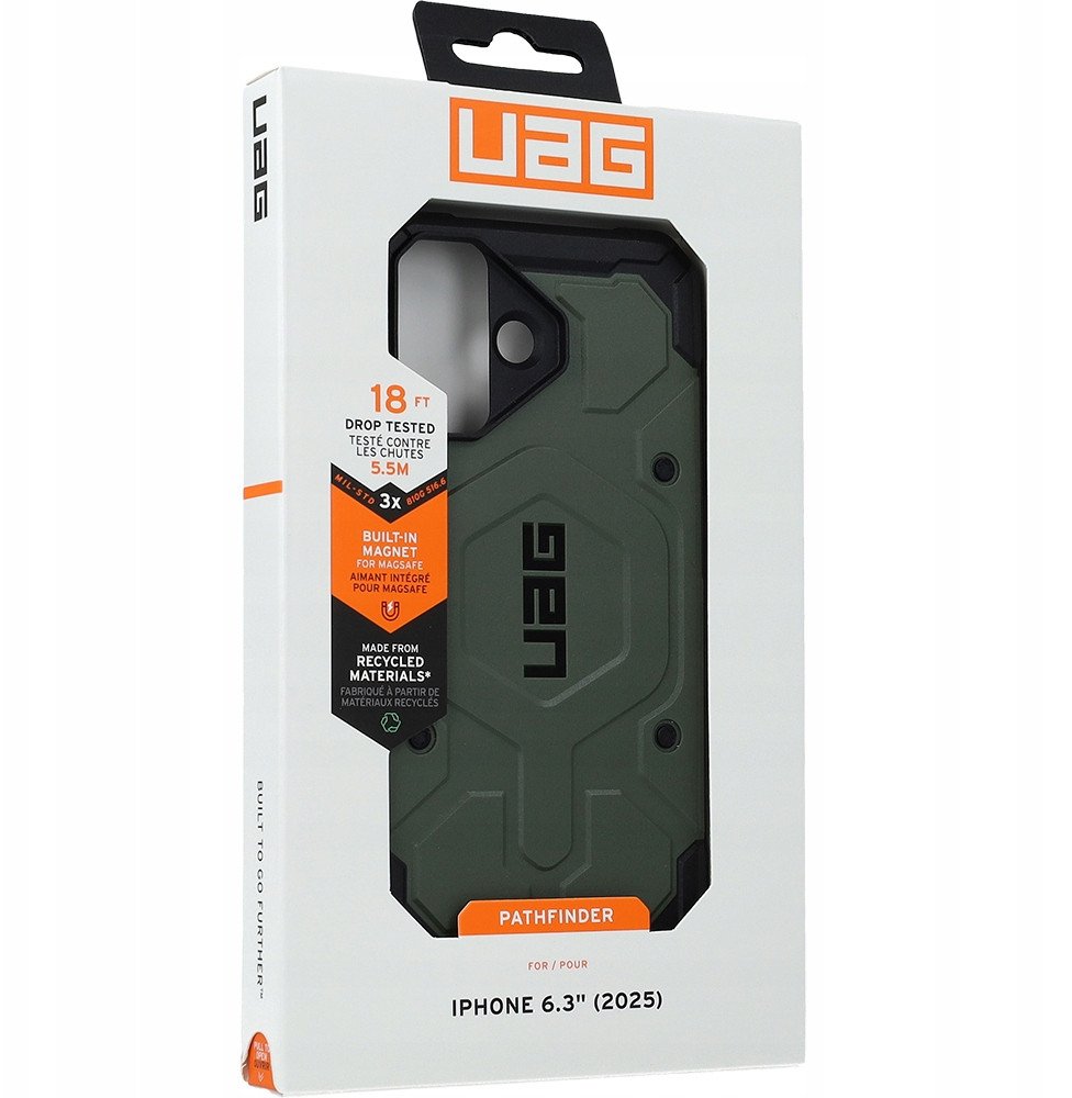 UAG Pathfinder MagSafe - etui do iPhone 17 kompatybilne z MagSafe (olive)