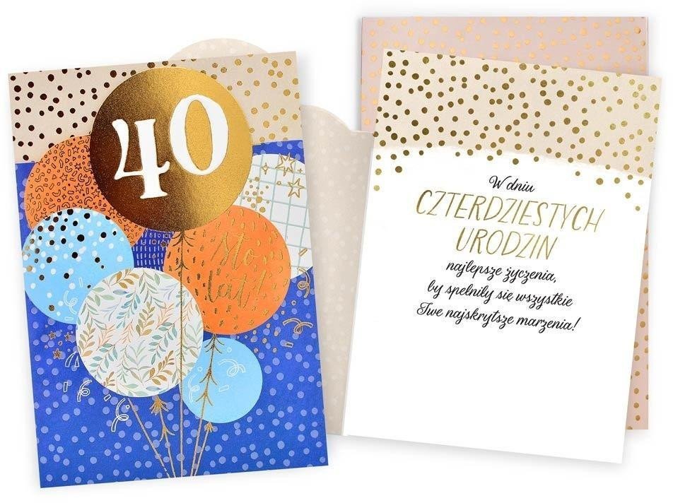 Karnet Urodziny 40
