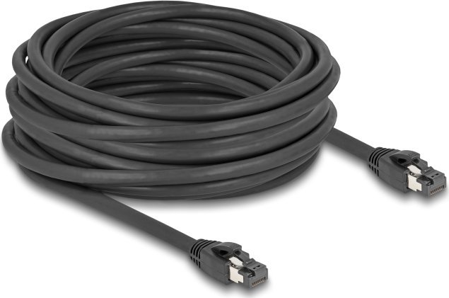 Delock DeLOCK network cable RJ-45 Cat.8.1 S/FTP, up to 40 Gbps (black, 10 meters)