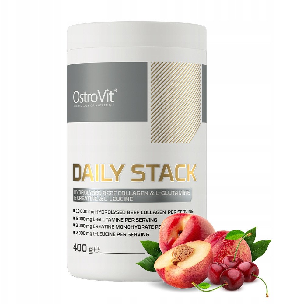 OstroVit Daily Stack 400 g wiśniowo-brzoskwiniowy one size