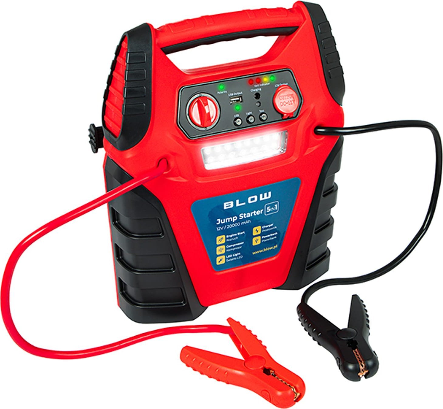 Blow 81-210# Jump starter z kompresorem 5w1