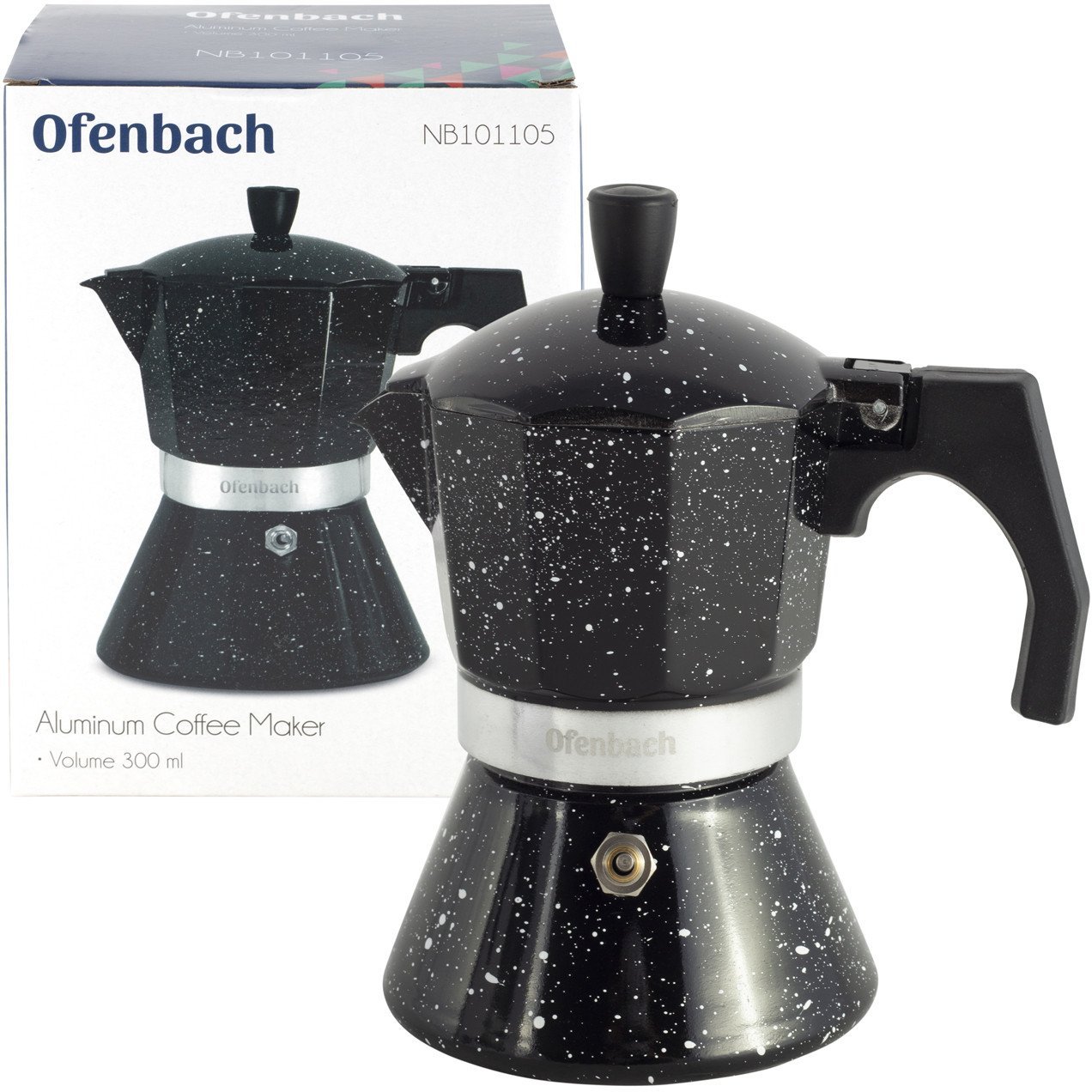 EKPSRES CIŚNIENIOWY 101105 CZARNA KAWIARKA 300 ML