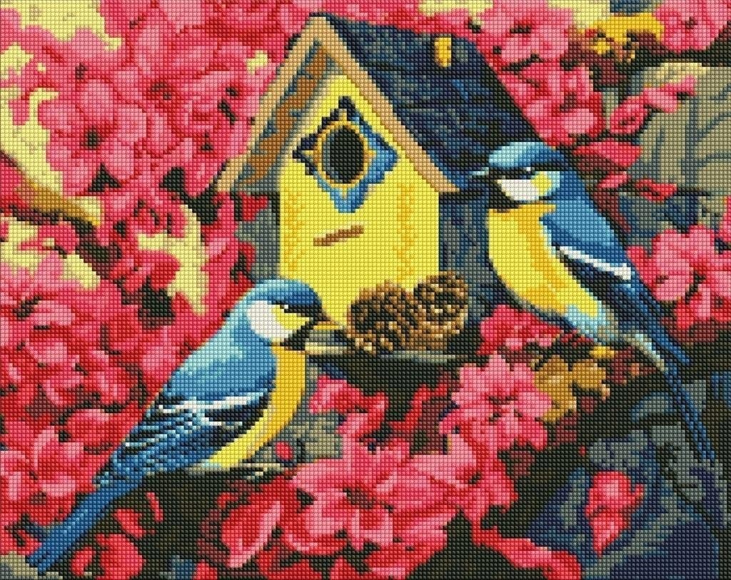 Norimpex Diamentowa mozaika - Przytulna ptaszarnia 40x50cm