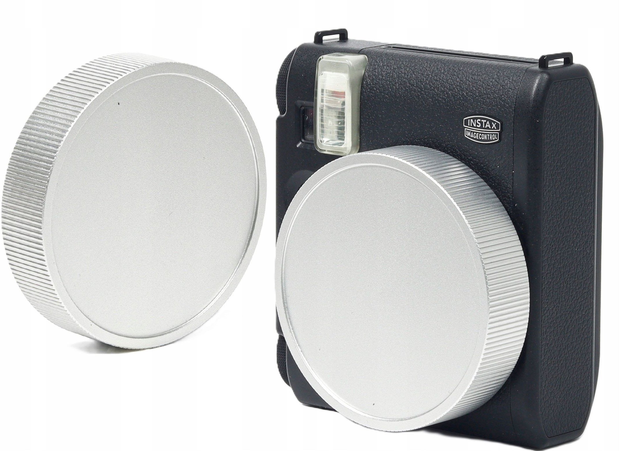 Dekielek Ochronny Dekiel Osłona Na Obiektyw Do Fujifilm Fuji Instax Mini 99 / Srebrny