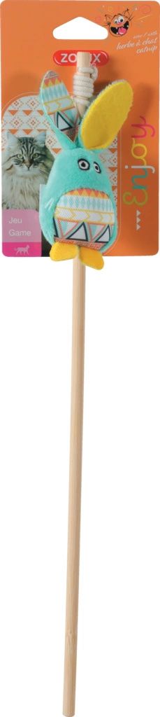 Zolux Zabawka dla kota wędka KALI królik kol. zielony