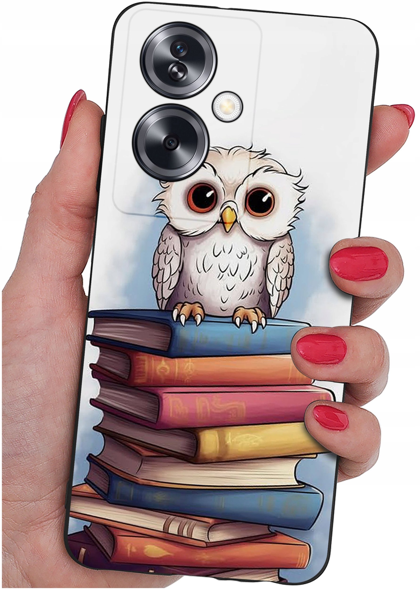 ETUI do Oppo A79 5G WZORY |SILIKONOWE MATT CASE + SZKŁO ochronne 9H