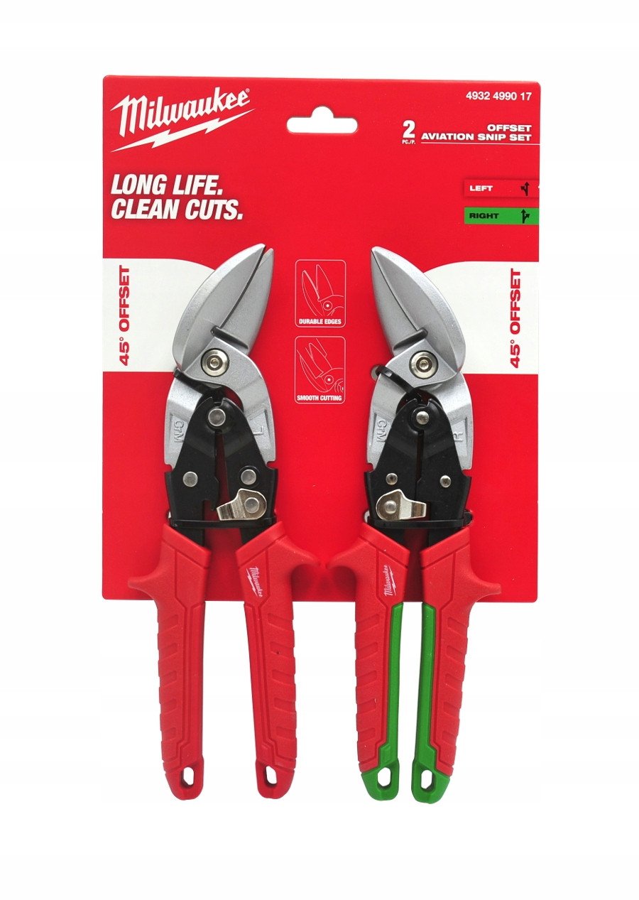 Milwaukee Nożyce do blachy 2 szt.