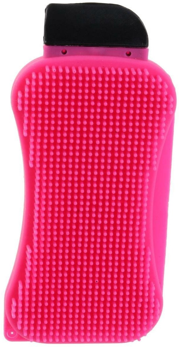 INTESI SKROBAK Z GĄBKĄ SILIKONOWY RÓŻOWY