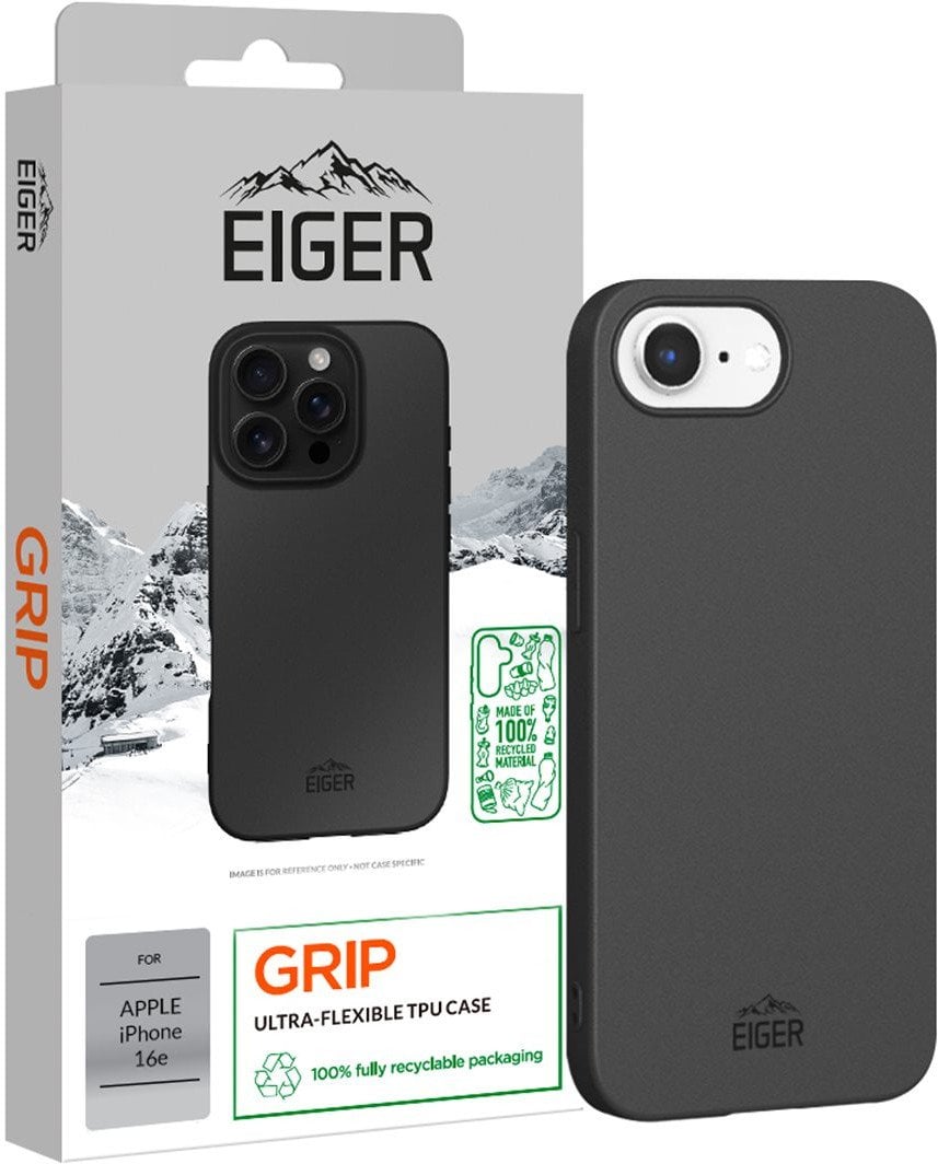 Eiger Grip Case GRS iPhone 16e czarny