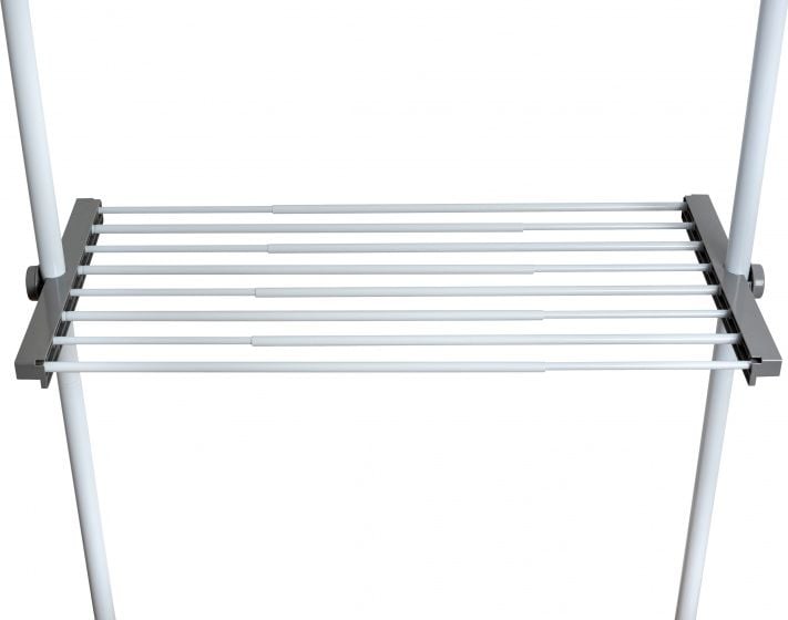 Wenko półka Herkules 73-120 x 42 cm stal nierdzewna biała