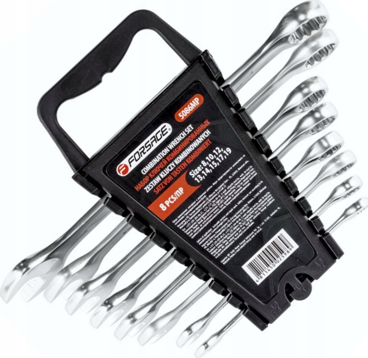 Forsage ZESTAW KLUCZY OCZKOWO-PŁASKICH 8EL 8-1 9MM