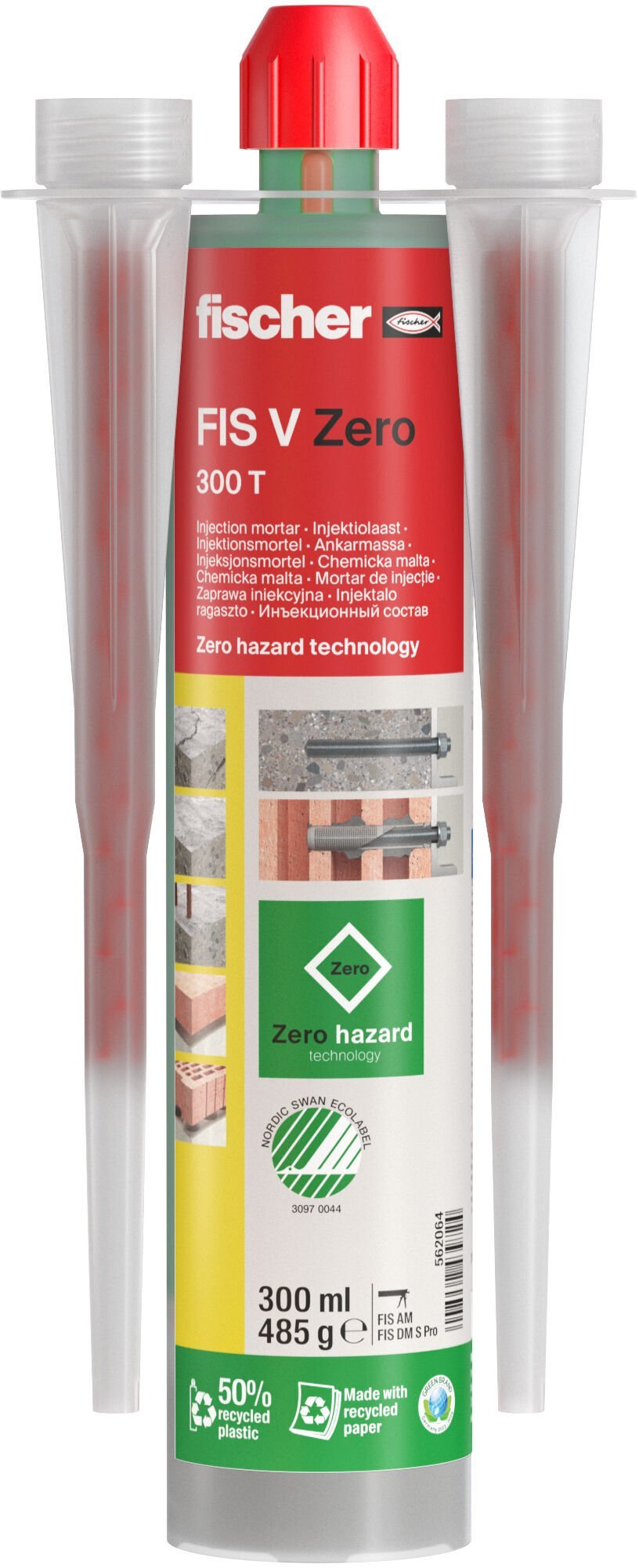 Fischer FIS V zero 300 T zaprawa iniekcyjna 300 ml