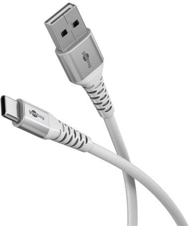 Kabel USB Goobay USB-C - USB-A 3 m Biały