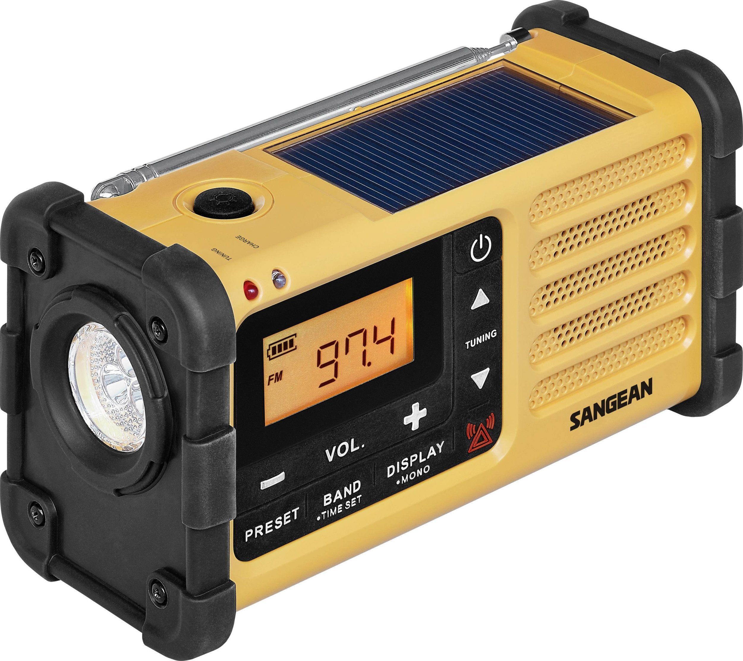 Radio Sangean MMR-88 (USB-C) żółty Notfall/Kurbel/Solar Radio