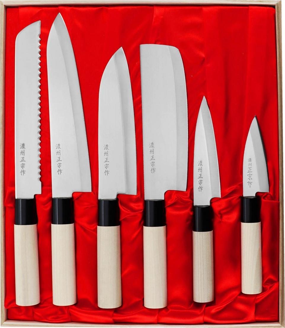 Satake Satake Megumi Zestaw 6 noży w drewnianym pudełku