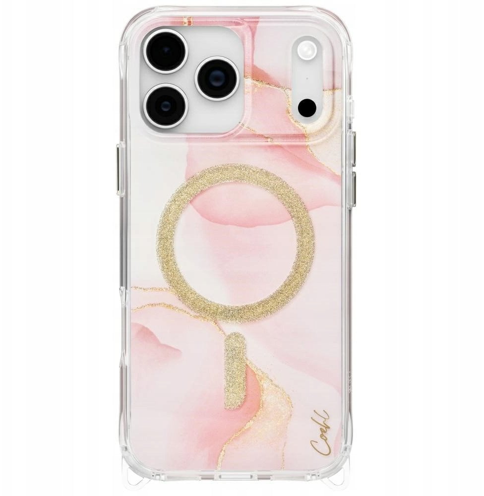 Etui UNIQ Coehl Aeris do Apple iPhone 17 Pro Max Magnetic Charging różowy