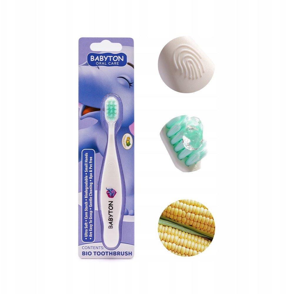 Babyton, Bio Szczoteczka do zębów, Słoń, 12m+