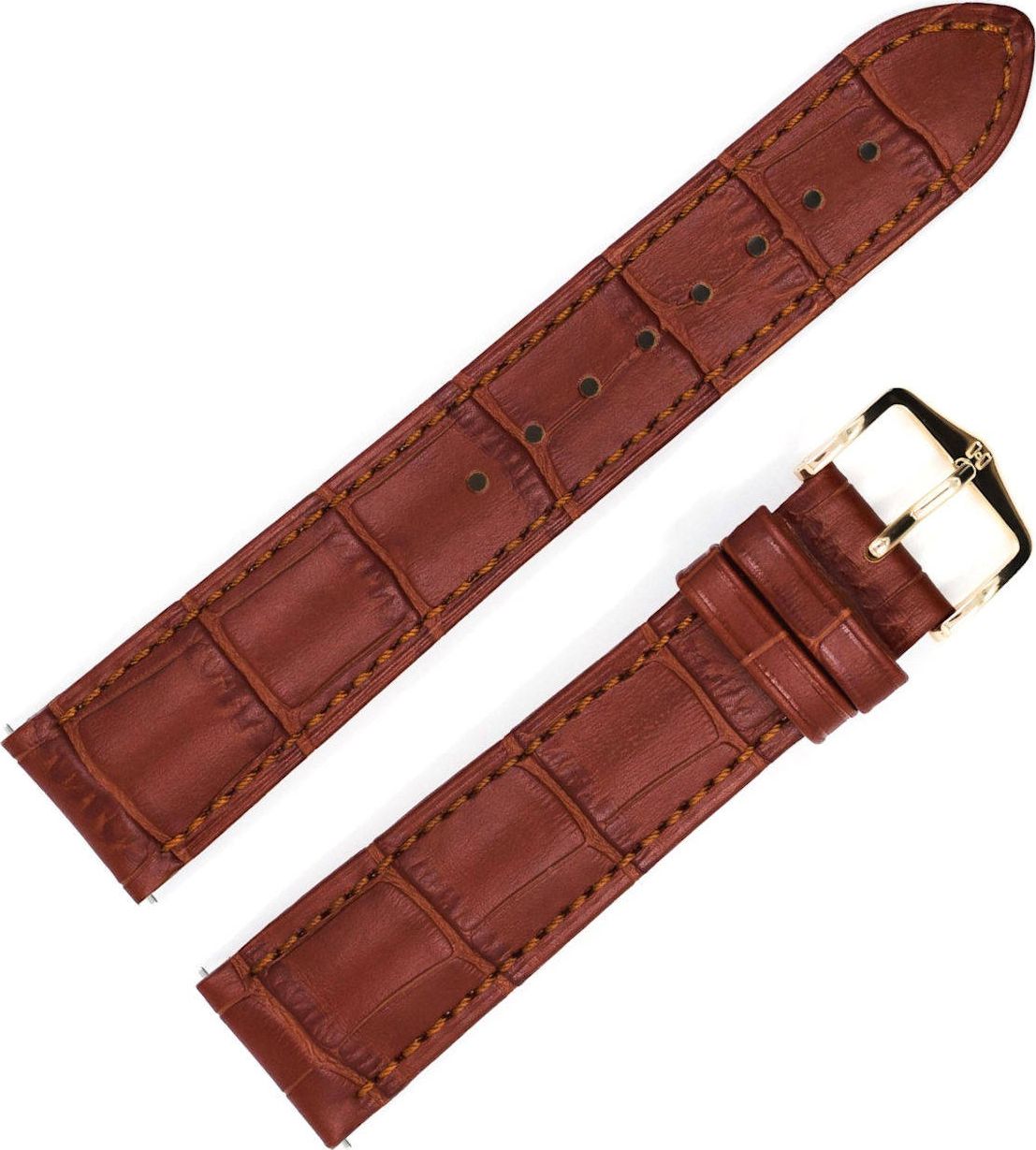 Hirsch Skórzany wodoodporny pasek do zegarka 17 mm HIRSCH Duke 01028170-1-17