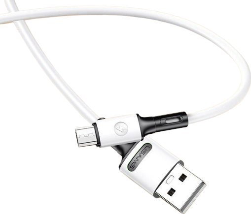 Kabel USB Usams USB-A - microUSB 1 m Biały (69869-uniw)