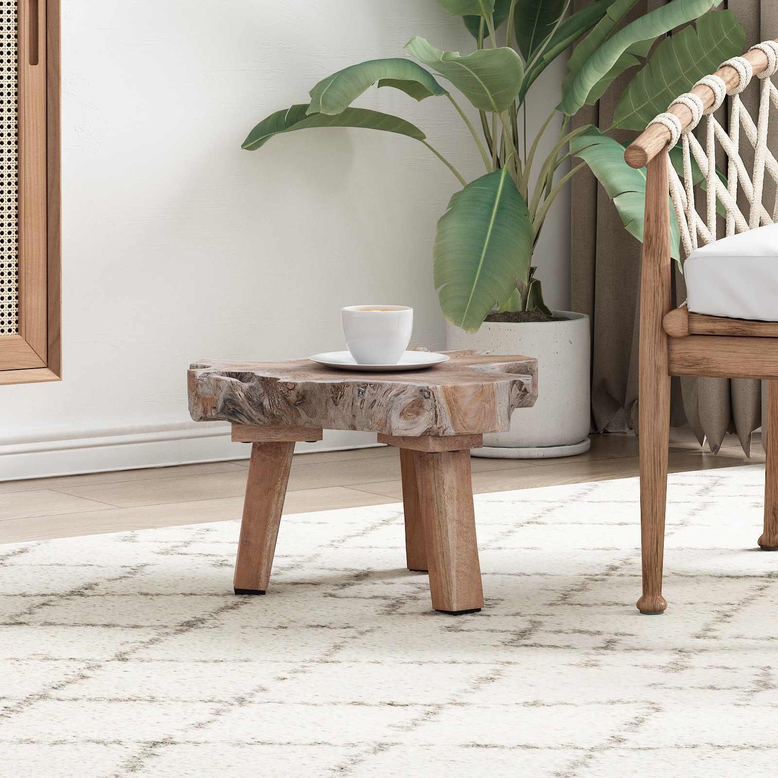 vidaXL Stolik nocny Brązowy 40 x 40 x 25 cm