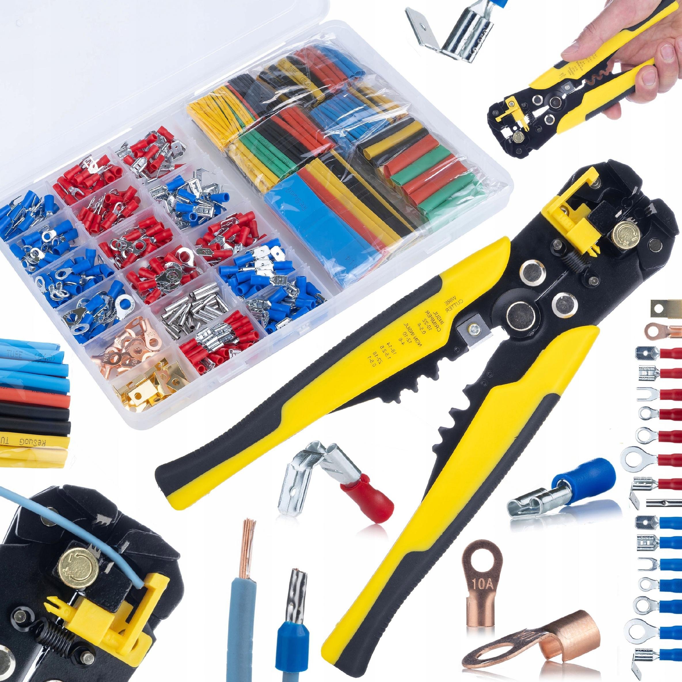 Rosfix ZESTAW 350 KONEKTORÓW + 328 RUREK TERMOKURCZLIWYCH + ŚCIĄGACZ IZOLACJI