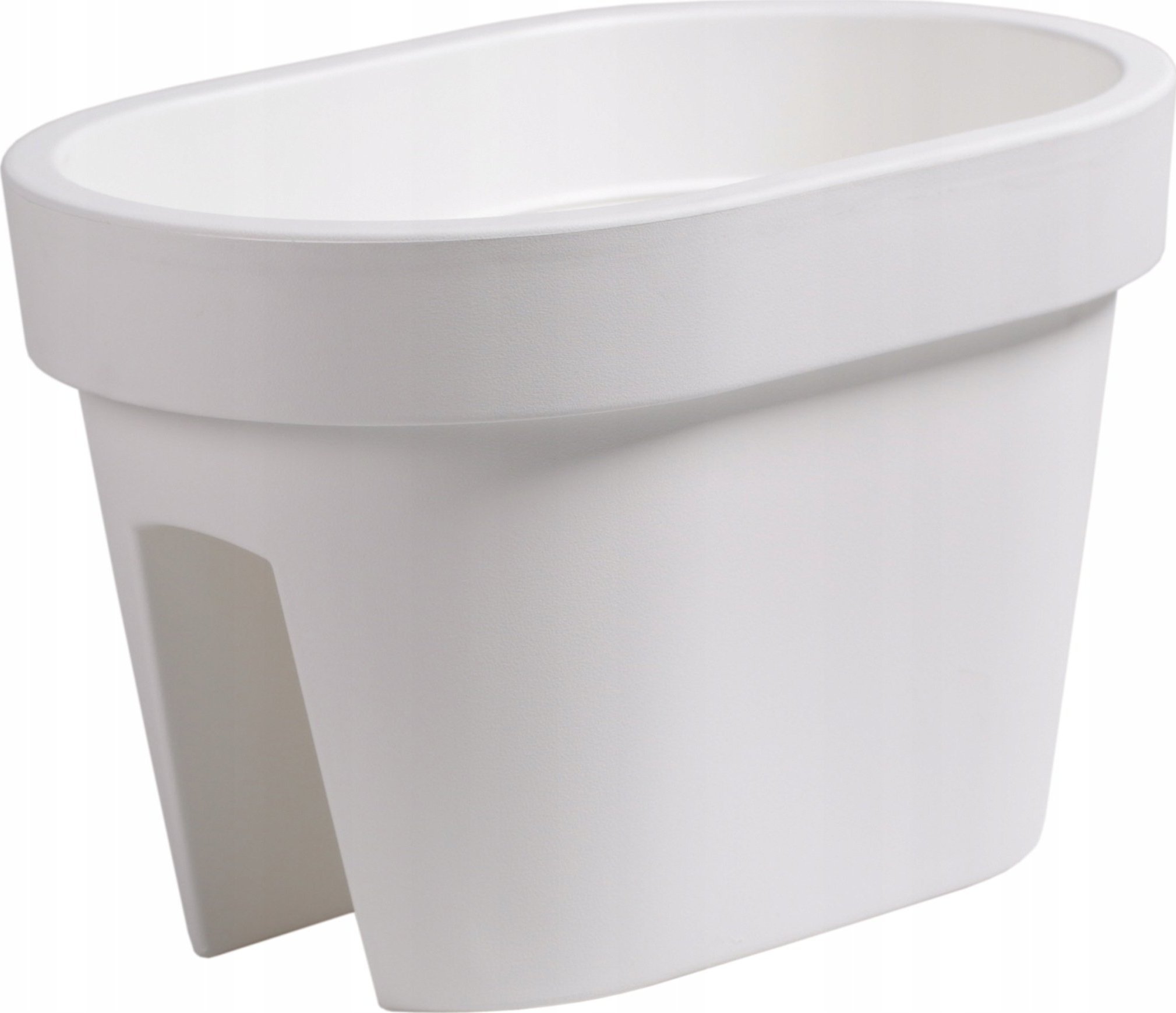 Prosperplast Doniczka na balustradę, skrzynka balkonowa LOFLY RAILING DLOFR400-S449, Kolor Biały, Prosperplast, Wymiary 40x27x25 cm