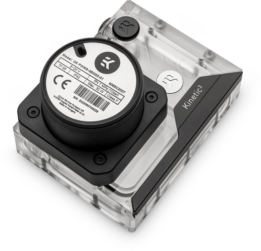 EK Water Blocks EK Water Blocks EK-Quantum Kinetic3 FLT D5 PWM Ausgleichsbehlter-Pumpen-Kombination - 92mm, D-RGB, Acryl