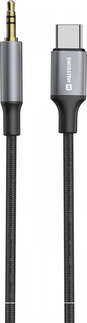 Swissten Audio Adapter Textile USB-C - 3.5mm Jack Cable 1.5m