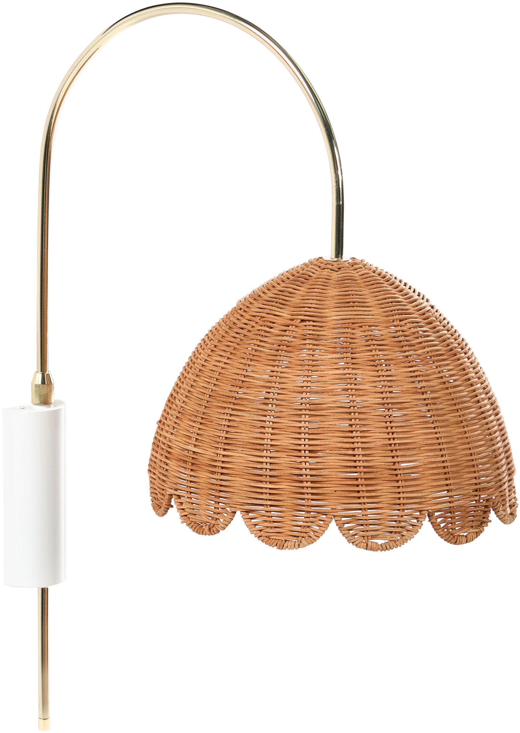 Lampa ścienna VALUKKAI Rattan Naturalny