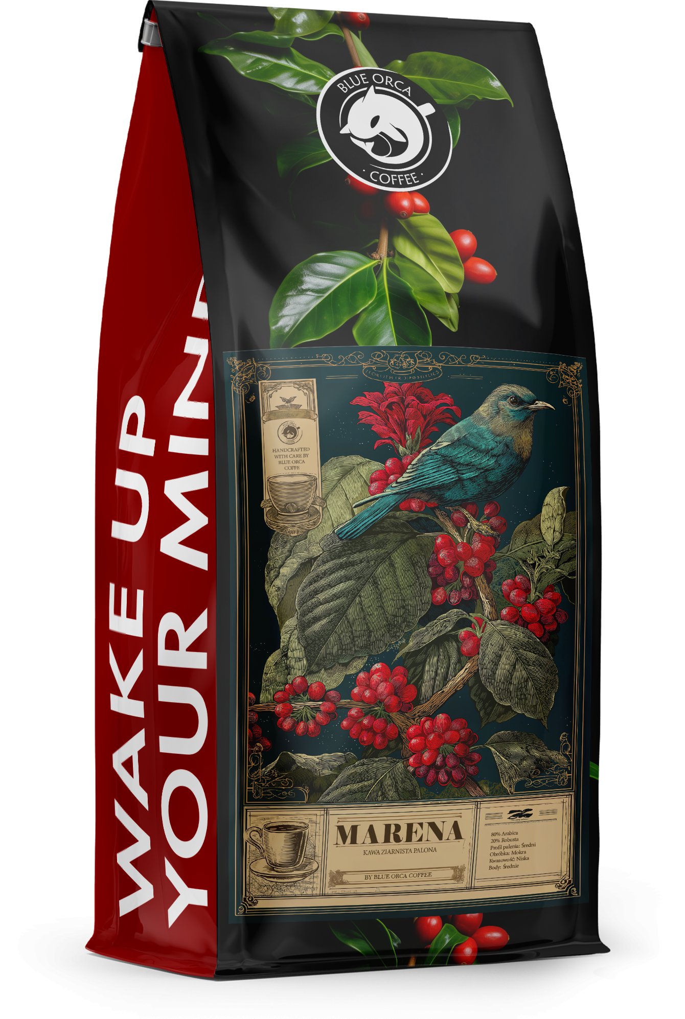 Kawa ziarnista 1kg Świeżo Palona MARENA Limited Edition idealna do ekspresu