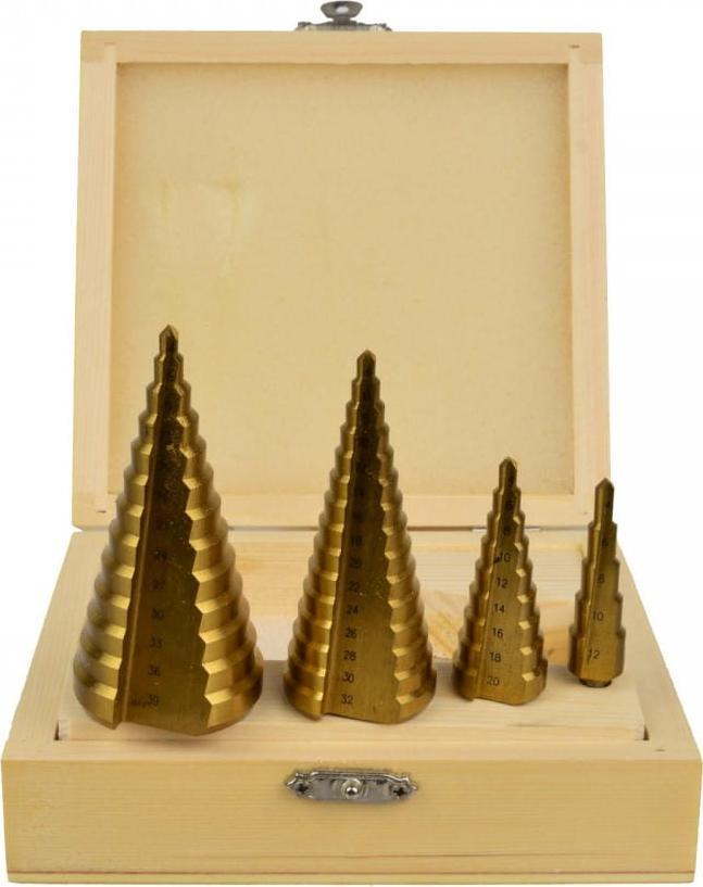 Wiertło Geko ZESTAW WIERTEŁ STOŻKOWYCH 4EL.(4-12,4-20,4-32,4-39)(20) G38503 GEKO