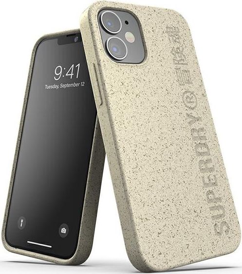 Dr Nona SuperDry Snap iPhone 12 mini Compostable Case piaskowy/sand 42623