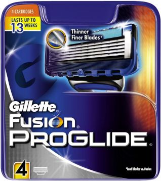 Gillette Fusion Proglide Wkład do maszynki do golenia 4szt