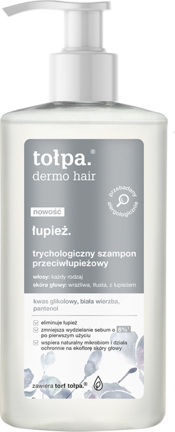 Tołpa Dermo hair łupież. Trychologiczny szampon przeciwłupieżowy 250ml