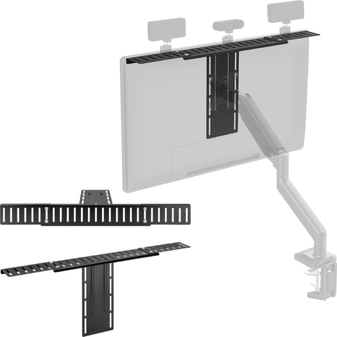 MOZOS VS1-L UCHWYT PÓŁKA NA MONITOR VESA