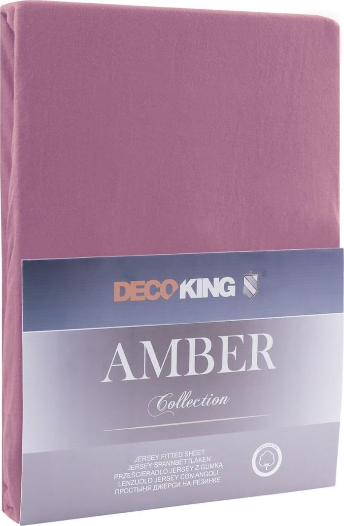 Decoking DecoKing PRZEŚCIERADŁO Z GUMKĄ PLUM 80-90x200+30