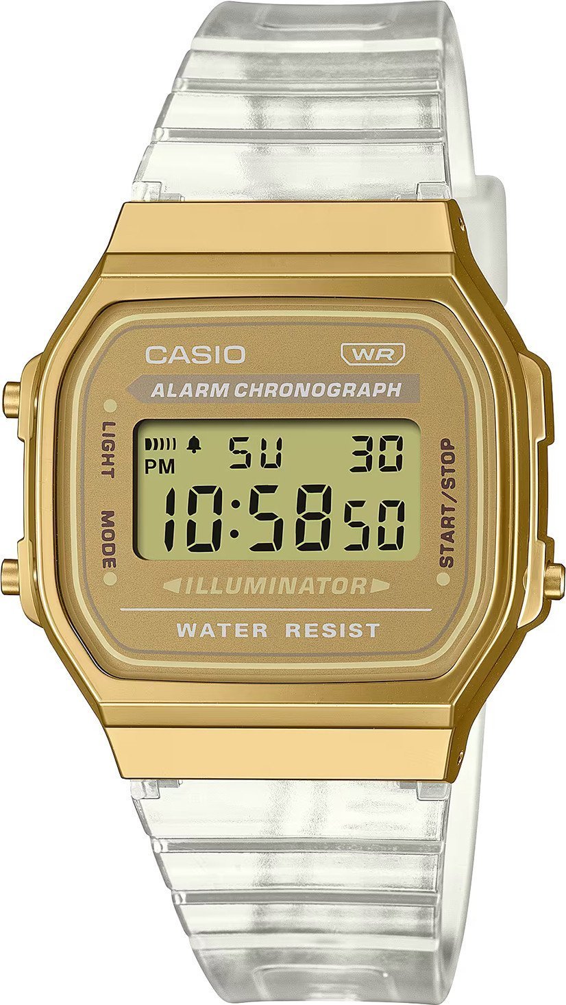 Zegarek Casio Zegarek damski Casio A168XESG-9AEF bezbarwny