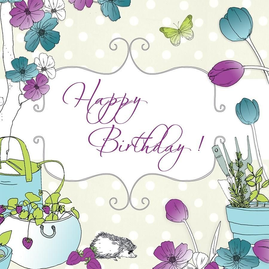 Clear Creation Karnet urodzinowy Swarovski kwadrat doniczki (CL1503)