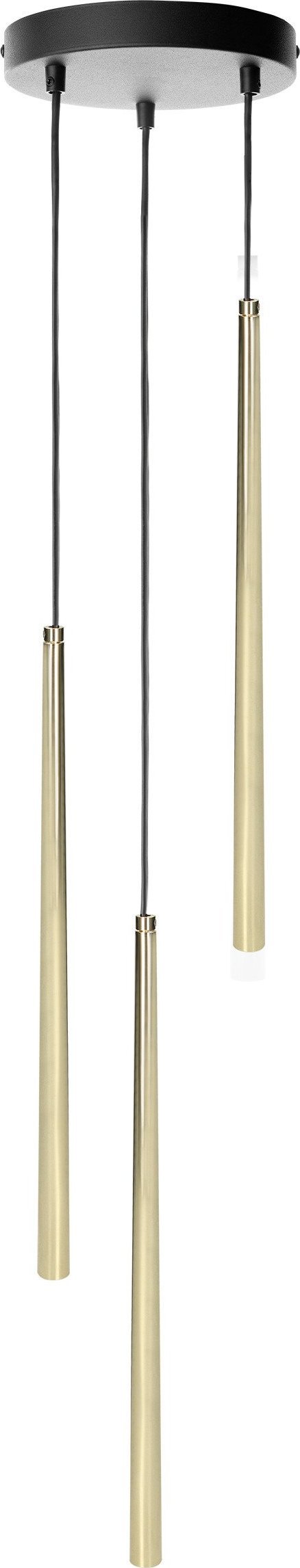 Lampa wisząca Orno TABUNG 3P, lampa wisząca, G9 max.6W, złota