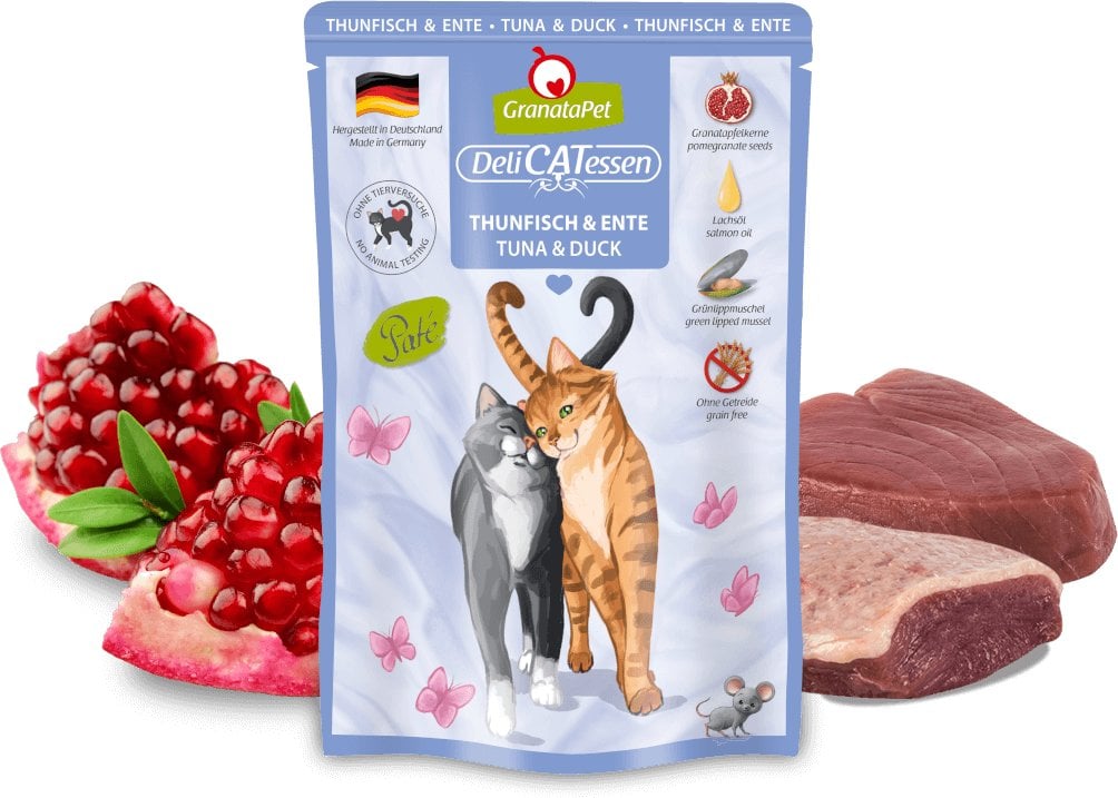 GranataPet DeliCatessen tuńczyk i kaczka, karma mokra dla kota 85g