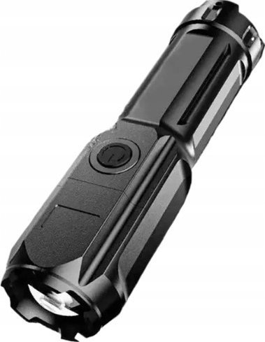 Latarka Pan i Pani Gadżet Latarka Led Kieszonkowa Ręczna Super Jasna Abs Usb Wodoodporna Mocna