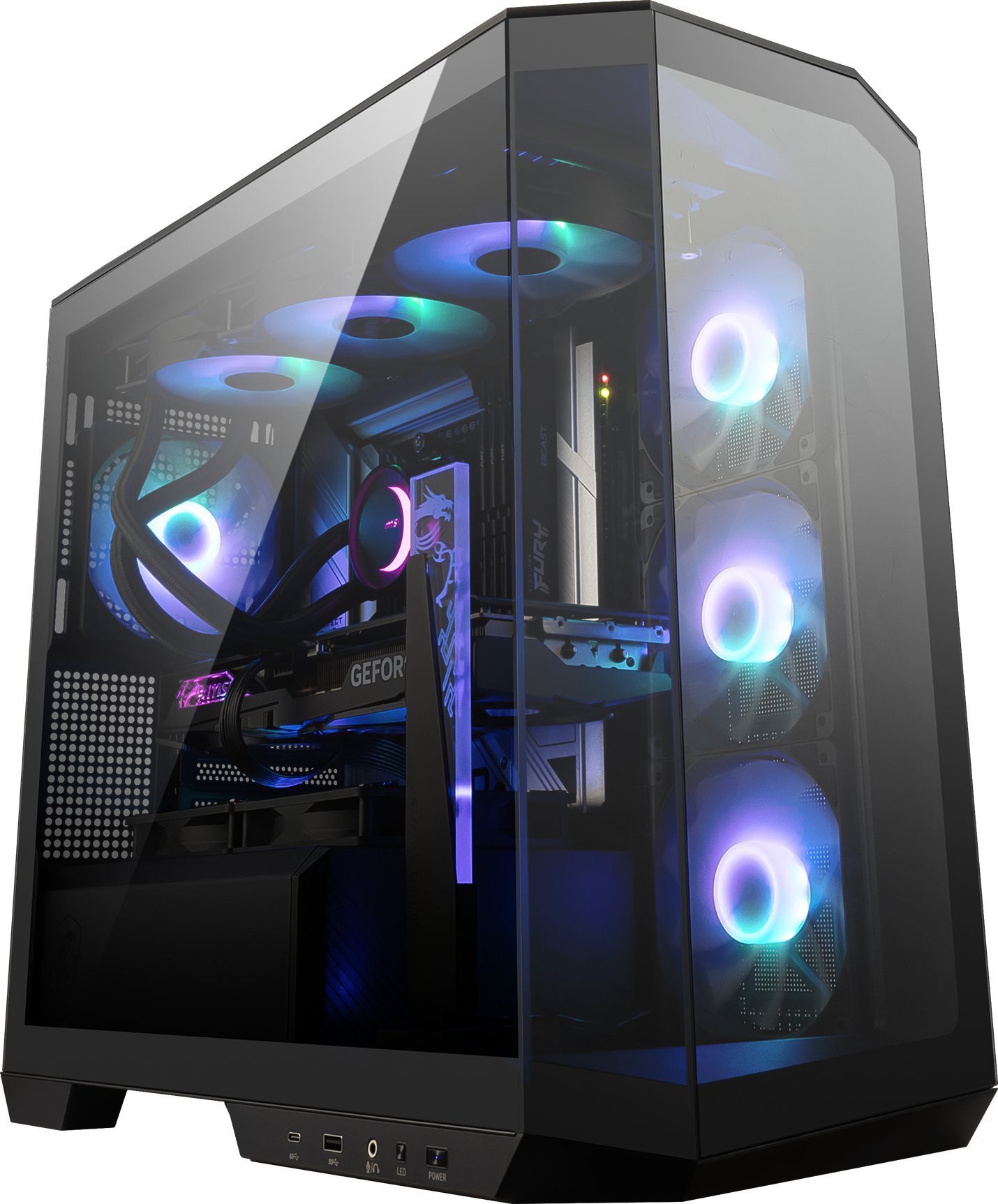 Komputer Game X Masterpiece PC Core i5-14400F, 16 GB, RTX 5070, 1 TB M.2 PCIe Windows 11 Home