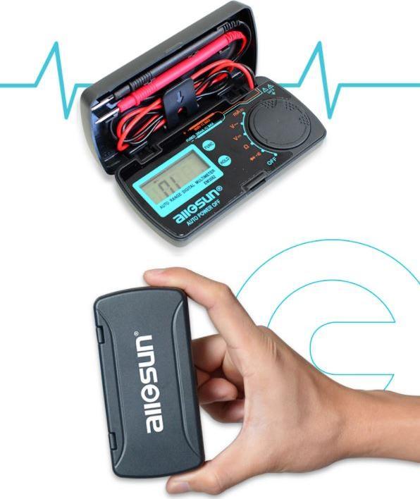 Allsun Automatyczny miernik kieszonkowy w futerale