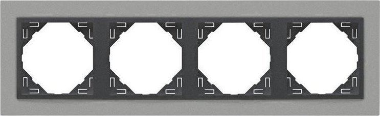 Efapel Efapel animato ramka 4-krotna aluminium 90940 kas