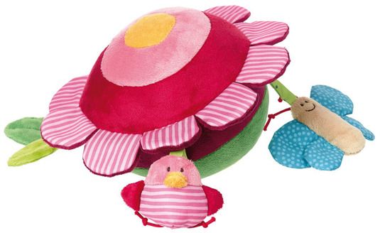 Sigikid Aktywizująca piłka - Owady na łące z grzechotką i szeleszczącą folią - PlayQ (41877)