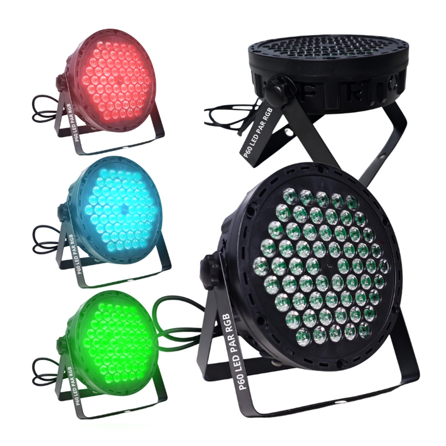 LIGHT4ME P60 LED PAR RGB reflektor sceniczny efekt oświetleniowy 60x0,9W LED